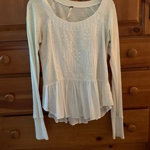 Free People embroidered pattern long sleeve